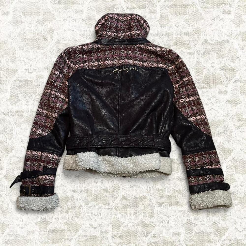 Desigual heavy tweed cropped jacket - Picture 4 of 8